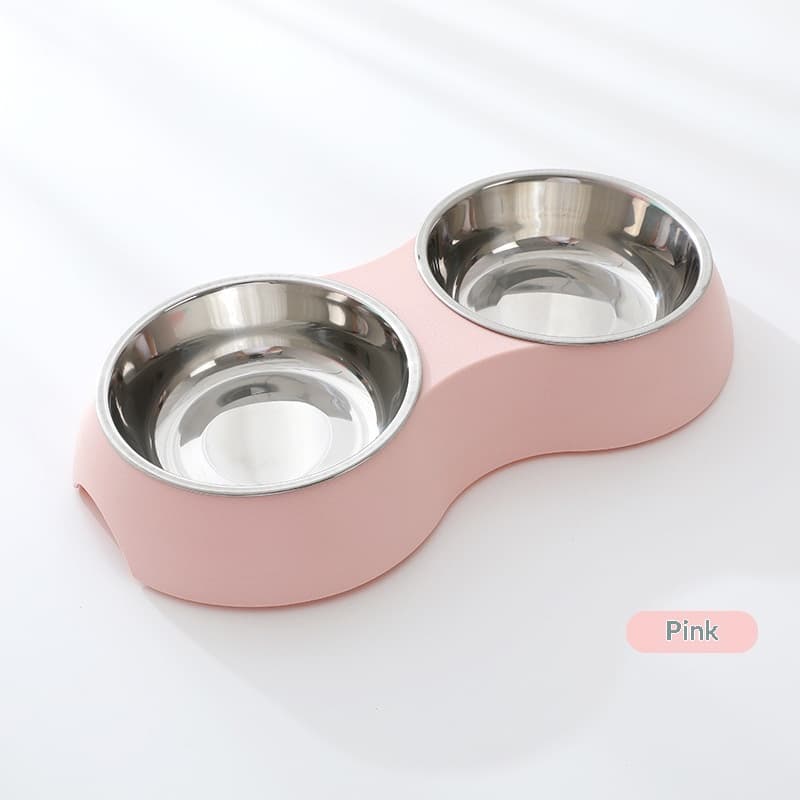 Double Bowl Stainless Feeder